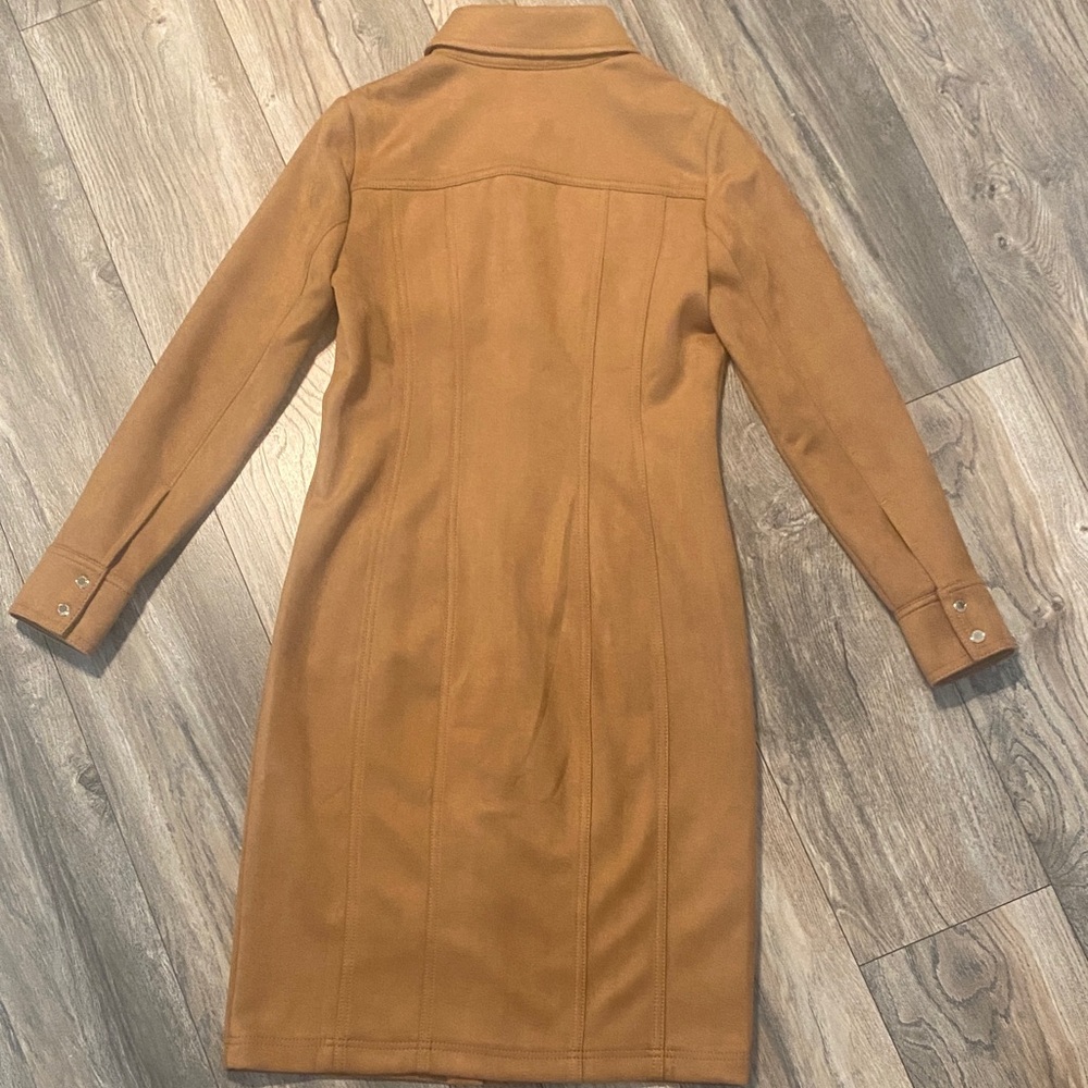 White House Black Market Camel Coat or Dress - Picture 9 of 12